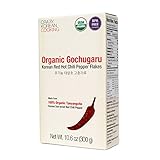 Korean Sun-dried Red Hot Chili Pepper Flakes, Organic Gochugaru (10.6 OZ (300 g))
