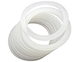 10 Pack Wide Mouth Platinum Silicone Sealing Rings Gaskets for Leak Proof Mason Jar Lids