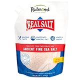 REDMOND Real Sea Salt - Natural Unrefined Gluten Free Fine, 26 Ounce Pouch (1 Pack)