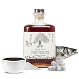 HAKU Iwashi Whiskey Barrel Aged Fish Sauce (750 ml) - Authentic Japanese Umami Anchovy Seasoning Sauce - Refined Traditional Gourmet Dip Sauce, Condiment, Marinade for Meat, Salad, Stir Fry & Soup