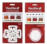 ViscoDisc Canning Buddies- Wide Mouth Mason Jar Canning Inserts- Helps Keep Your Pickled Fruits and Veggies Submerged Under the Brine While Fermenting (Wide Mouth Inserts & Inserter)