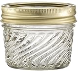 Glass Jelly Jars with Lids and Bands, Set of 12 (4 Oz) - Regular Mouth (Other Sizes and Designs Available)