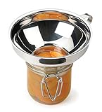 RSVP International Endurance Canning Collection Non-Reactive 18/8 Stainless Steel, Dishwasher Safe, Funnel, 2-1/4'