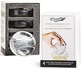 Masontops Pickle Pebble Glass Infinity Weights for Fermenting - Pickling Weight Set - Wide Mouth Mason Jar Fermentation