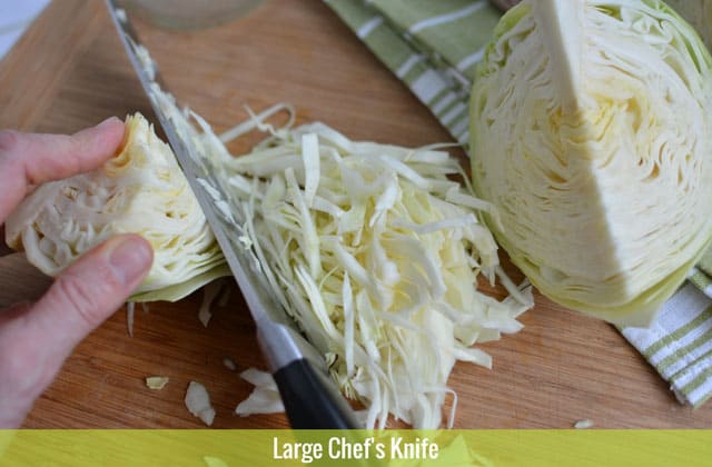 How to shred cabbage (food processor and by hand)